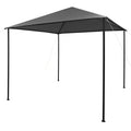 Gazebo 118.1"x118.1" Anthracite Fabric and Steel B240135