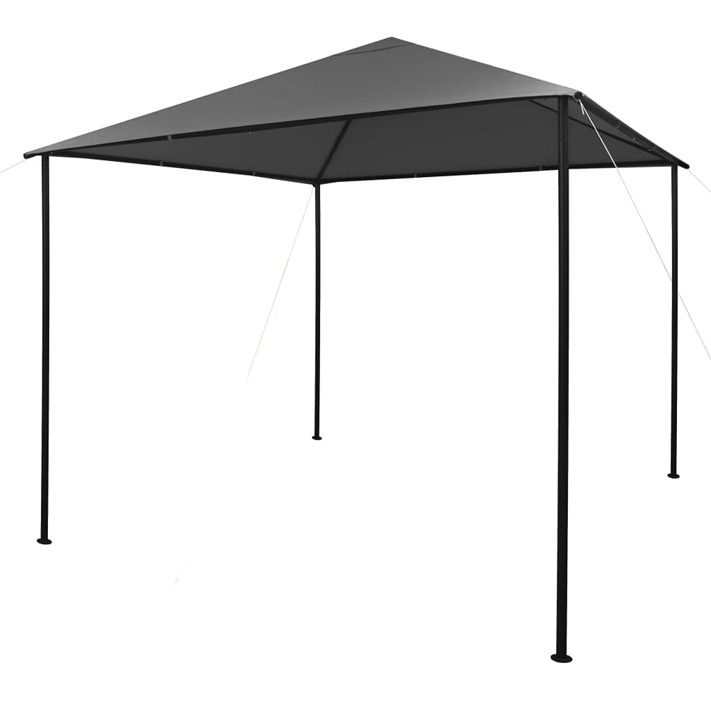 Gazebo 118.1"x118.1" Anthracite Fabric and Steel B240135