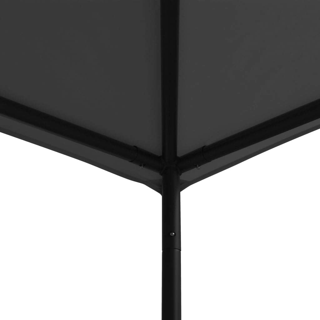 Gazebo 118.1"x118.1" Anthracite Fabric and Steel B240135