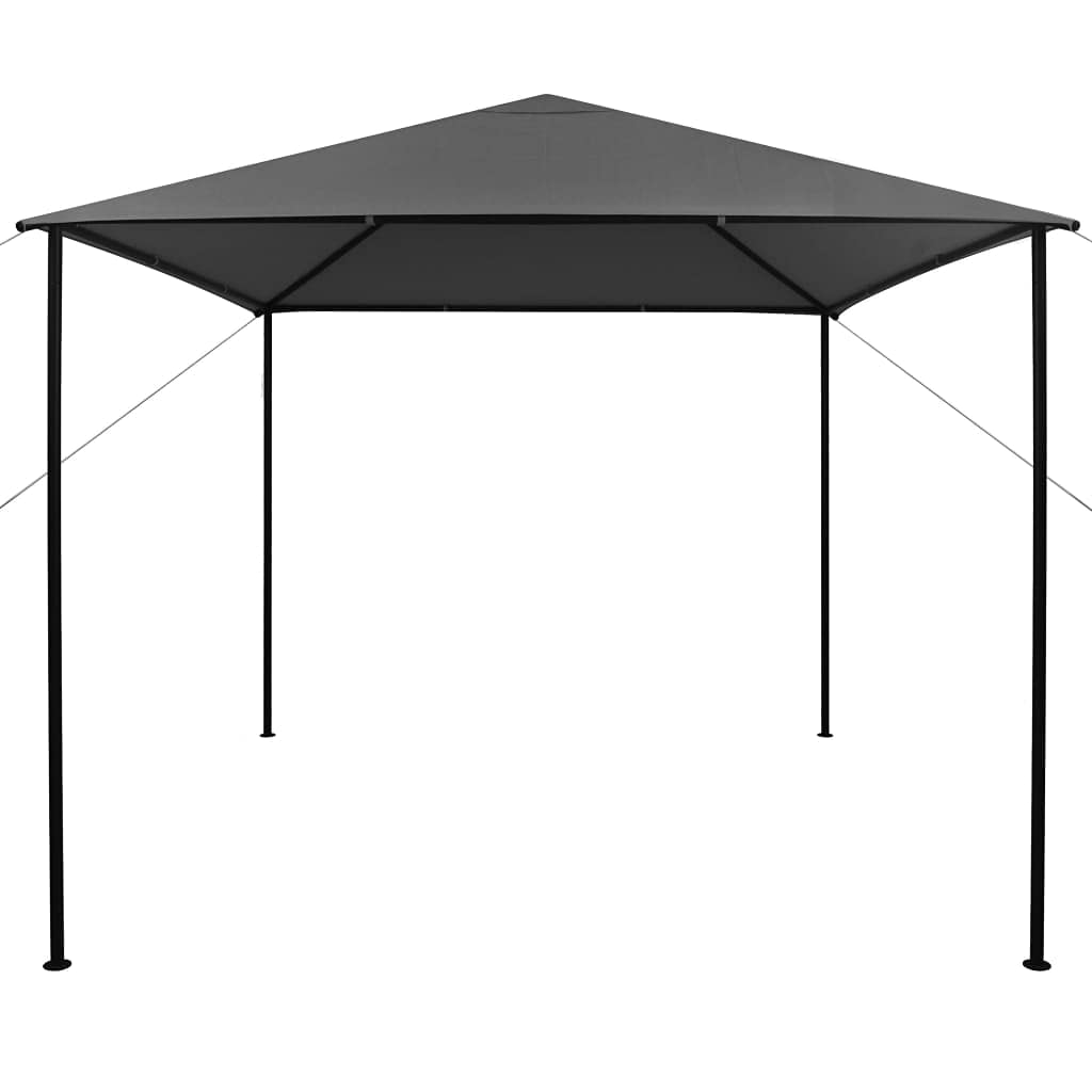 Gazebo 118.1"x118.1" Anthracite Fabric and Steel B240135