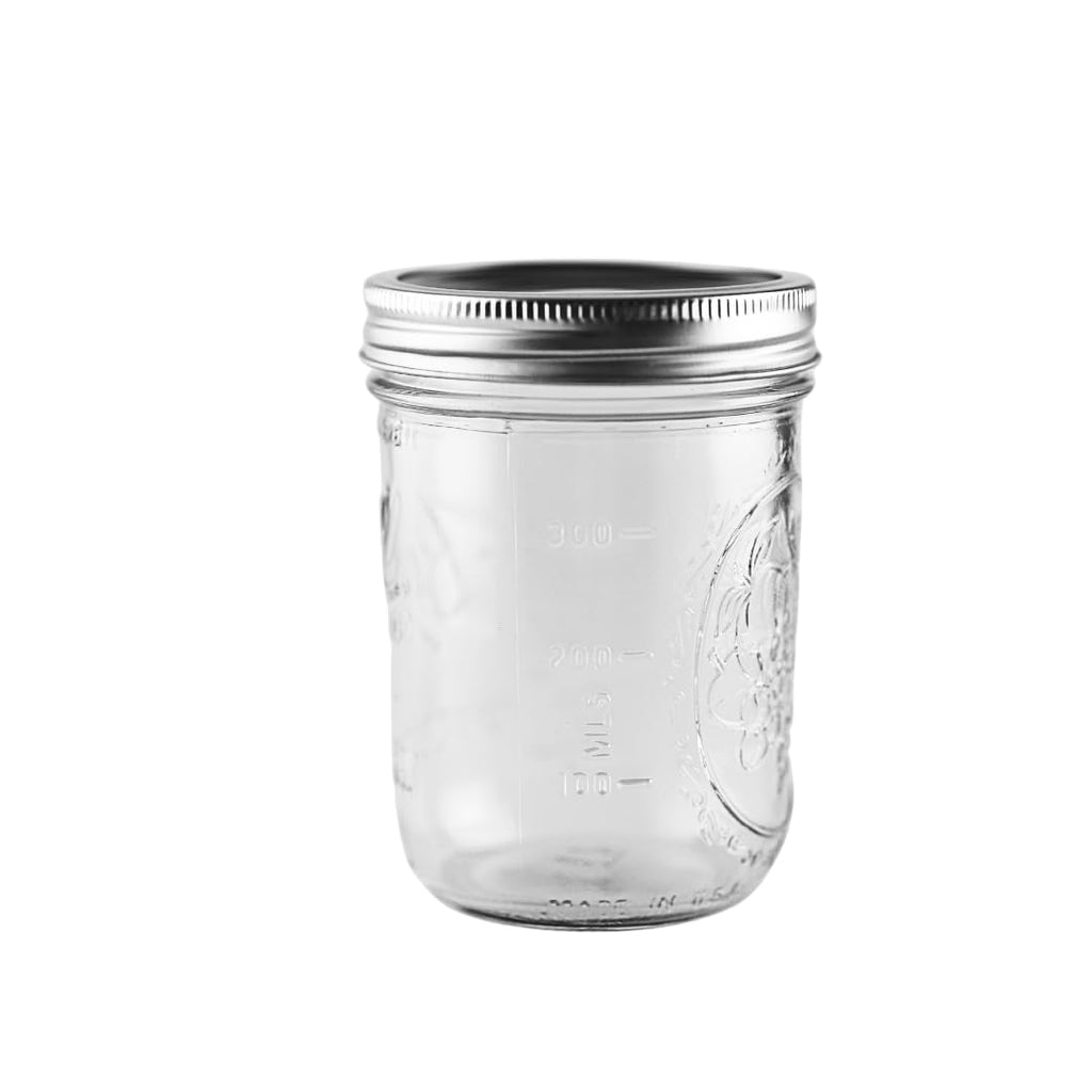 16 oz Wide Mouth Glass Mason Jars, 6 Pack with Airtight Lids V5899