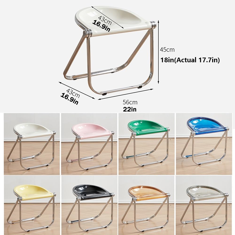 Black Acrylic Folding Chair G218993
