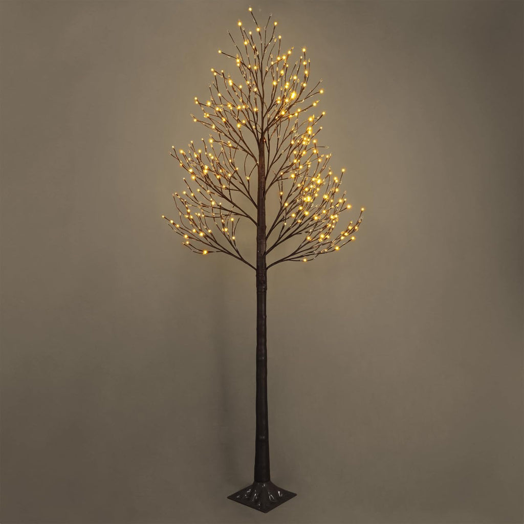 8 Feet Artificial Willow Lighted Twig Tree with 240 Warm White Lights P29764