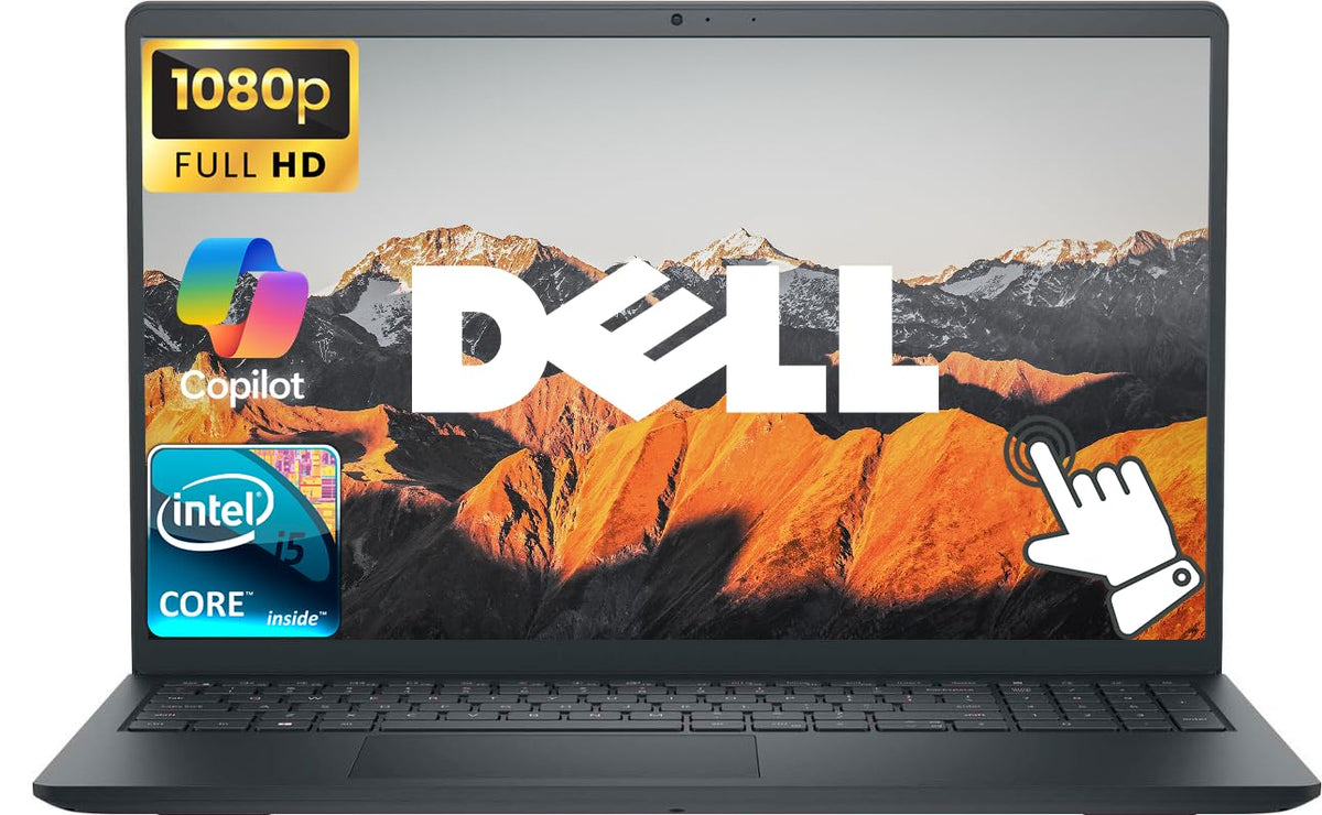 15.6" FHD Touchscreen Laptop, Windows 11 Pro, 16GB DDR5 RAM, 256GB SSD, Intel Core i5, Carbon Black J501