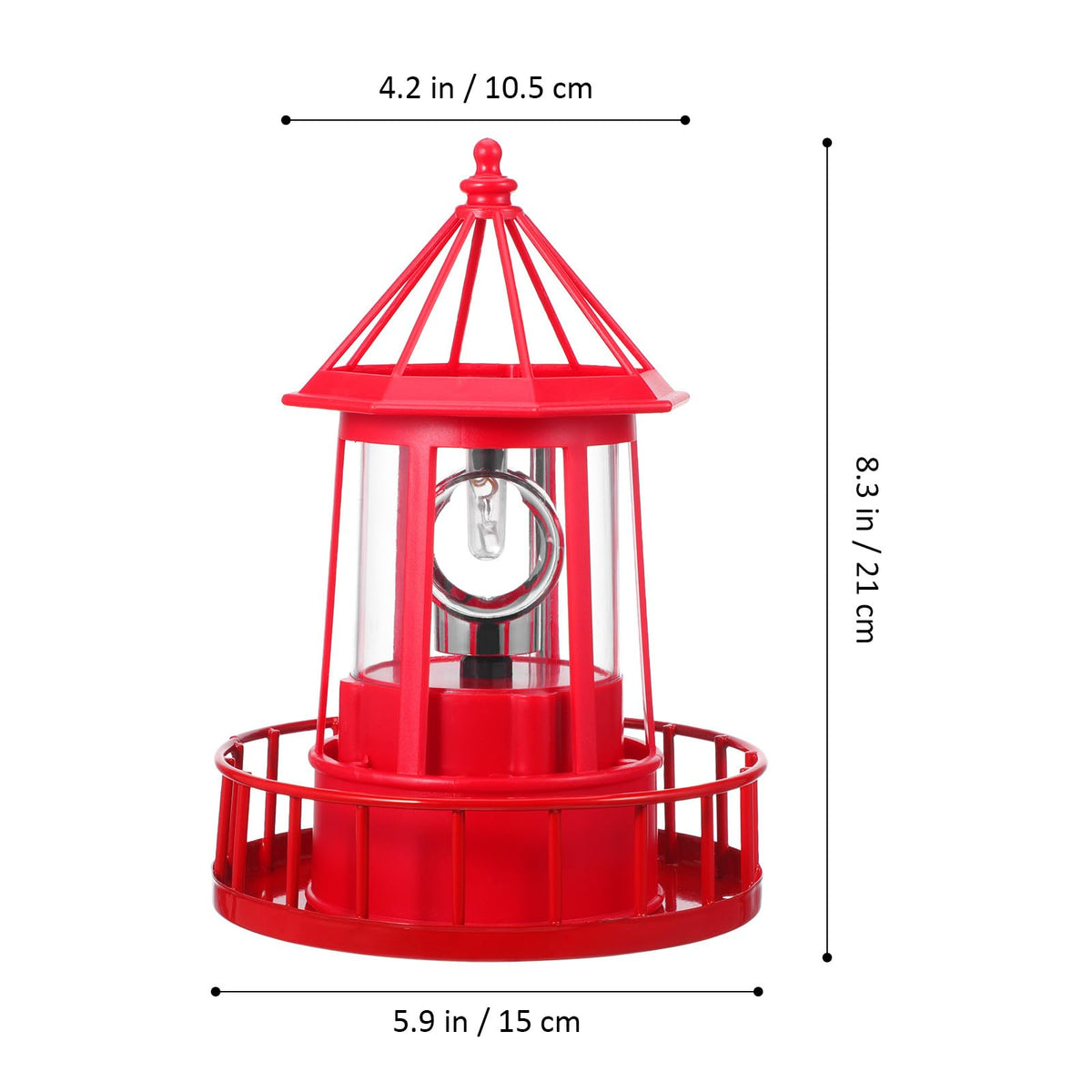 Solar Rotating Lighthouse Garden Light M144