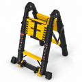 Telescoping Ladder 16.5 FT A Frame 330 lbs Capacity Yellow W1159