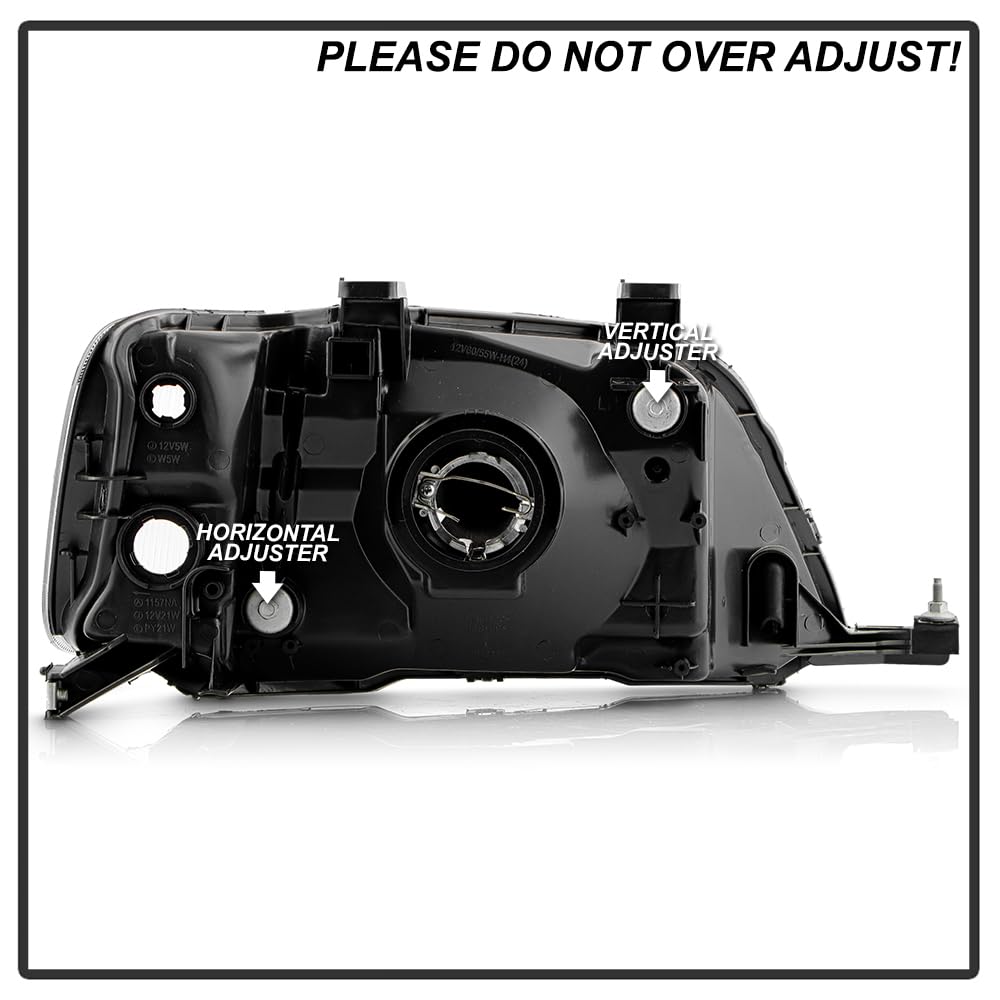 Black Headlights Headlamps Pair Replacement Left+Right Q583683
