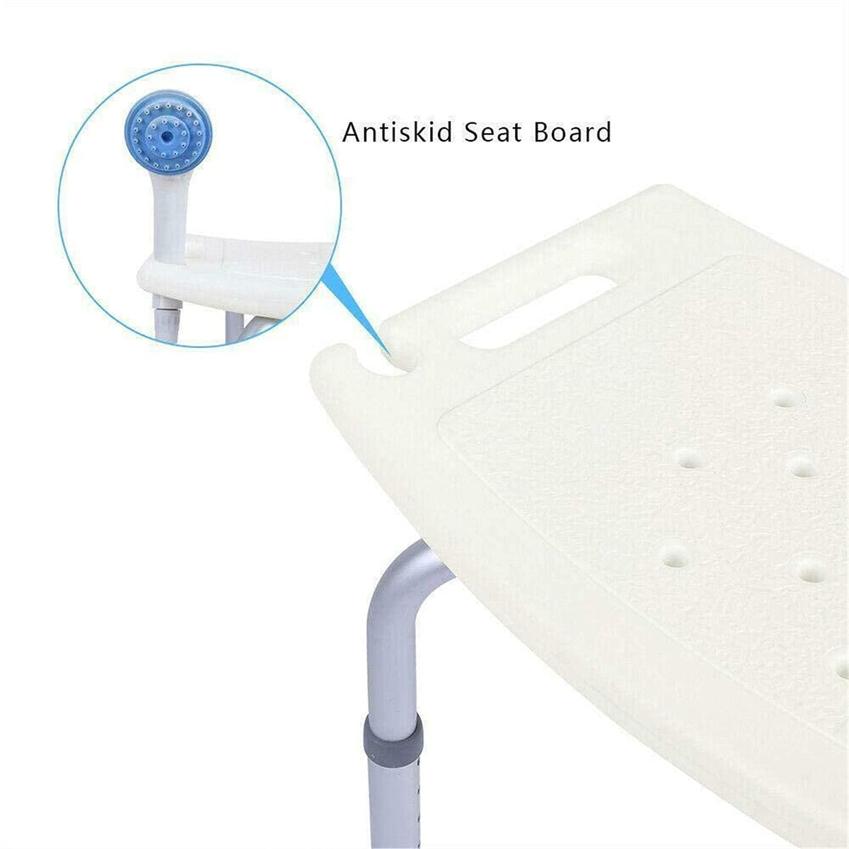 Shower Chair with Padded Seats, Adjustable Non Slip E526678