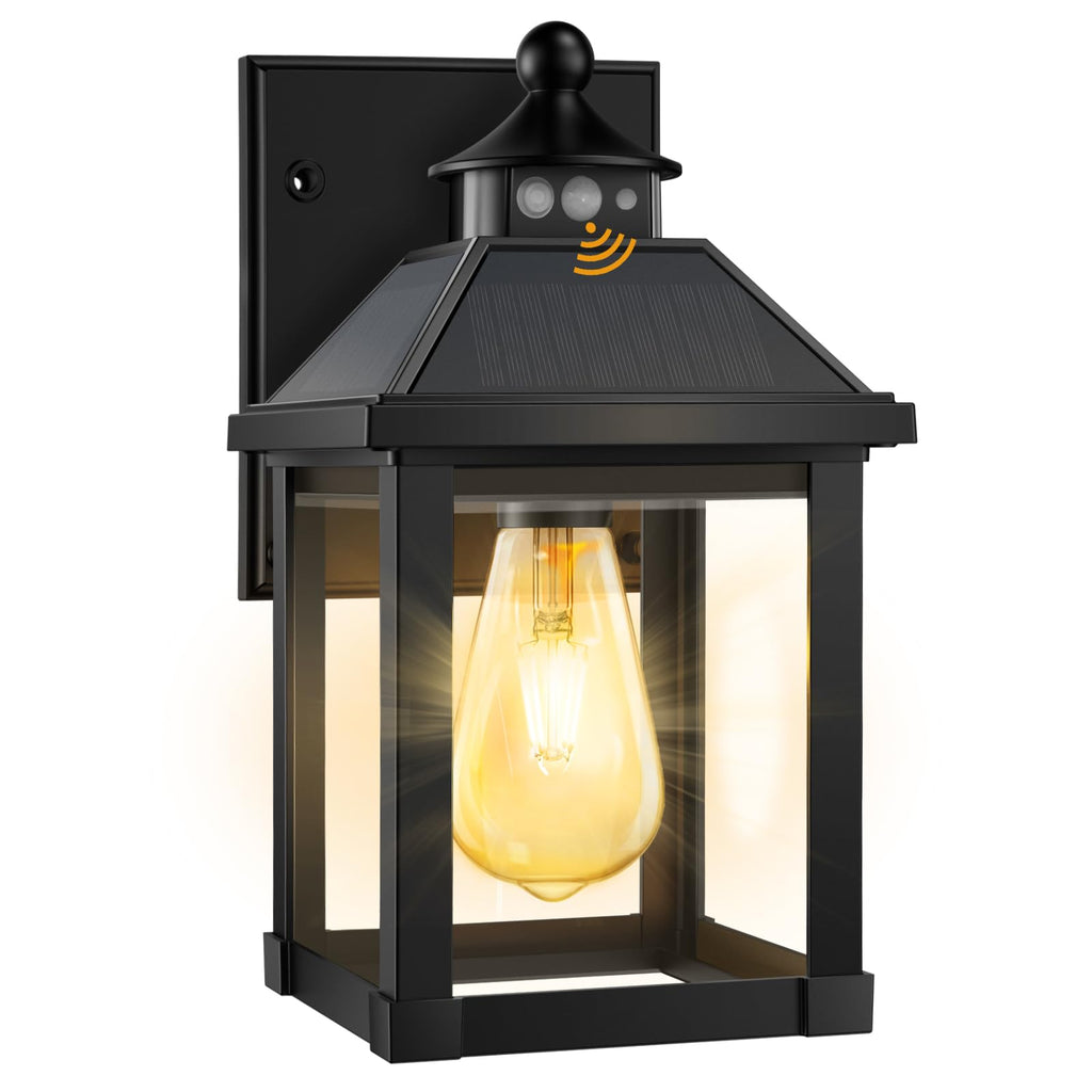 Solar Porch Lights Outdoor Dusk to Dawn with Motion Sensor T25506