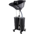 Portable Plastic Shampoo Bowl with 2 Bucket and Electric Pump B131