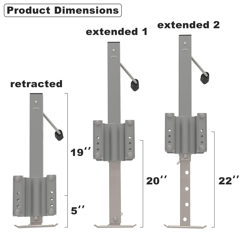 Heavy Duty Trailer Jack with Drop Leg Z250347