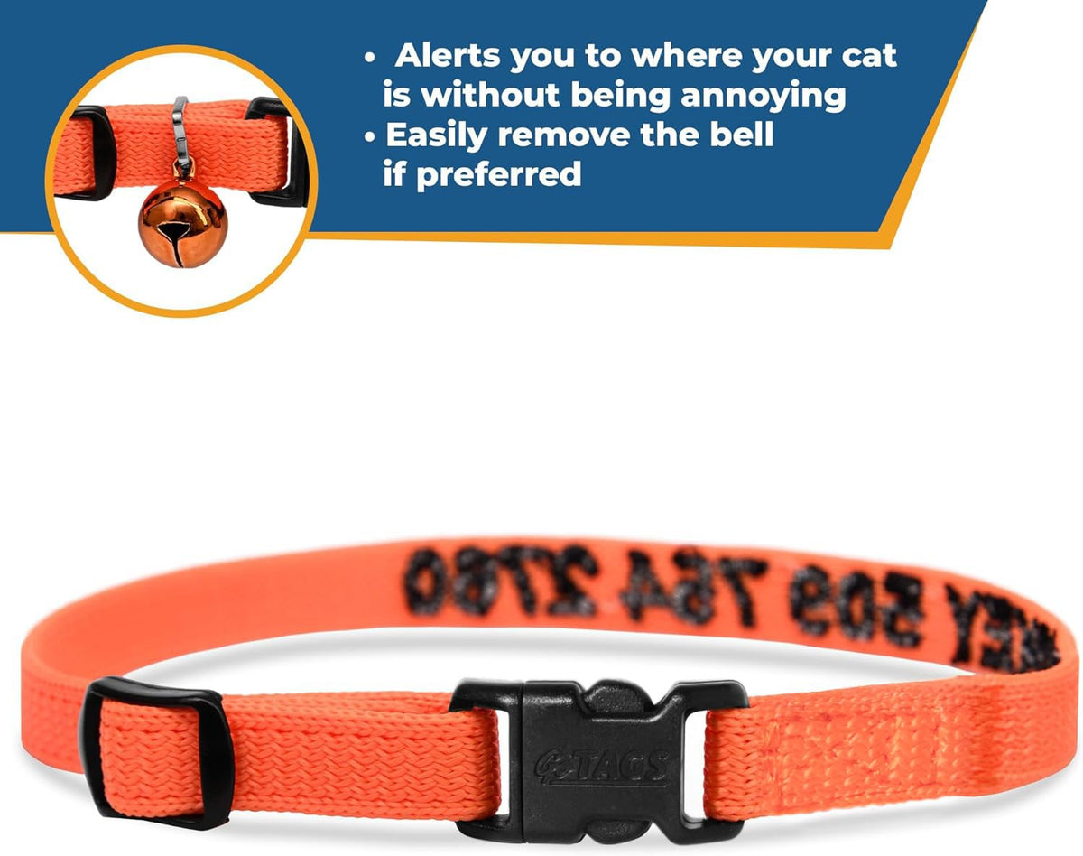 Personalized Cat Collars with Breakaway Safety Release Buckle H89037