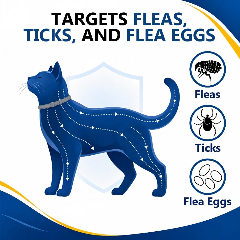 Flea & Tick Collar for Cats 4 Pack G2533
