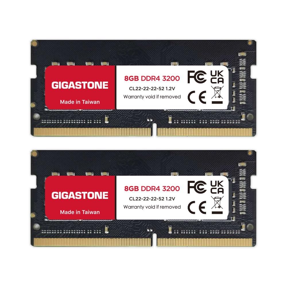 16GB Kit 2x8GB DDR4 3200MHz SODIMM 260 Pin Laptop Memory F365165