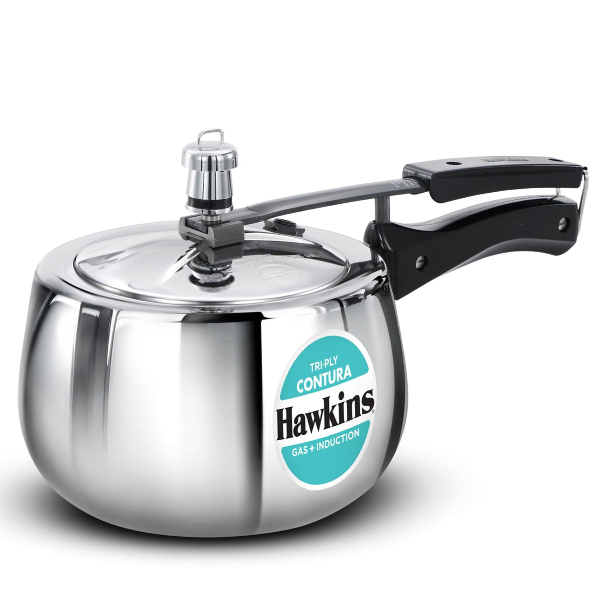 3 Litre Triply Stainless Steel Pressure Cooker L455