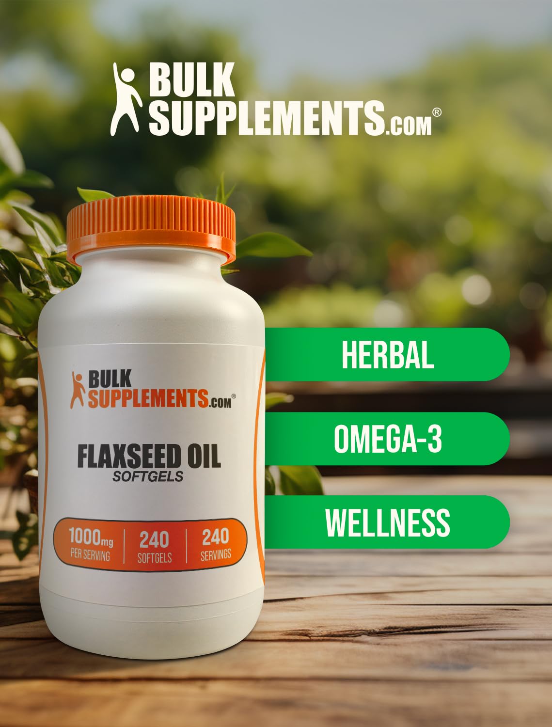 Flaxseed Oil 1000mg Softgels 240 Count A353