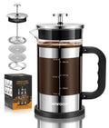 French Press Coffee Maker 21 oz Borosilicate Glass Z341445