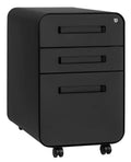 3 Drawer Black Metal File Cabinet with Lock V473