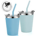 Stainless Steel Kids Cups with Lids, 12oz Spill Proof, 2 Pack C49040