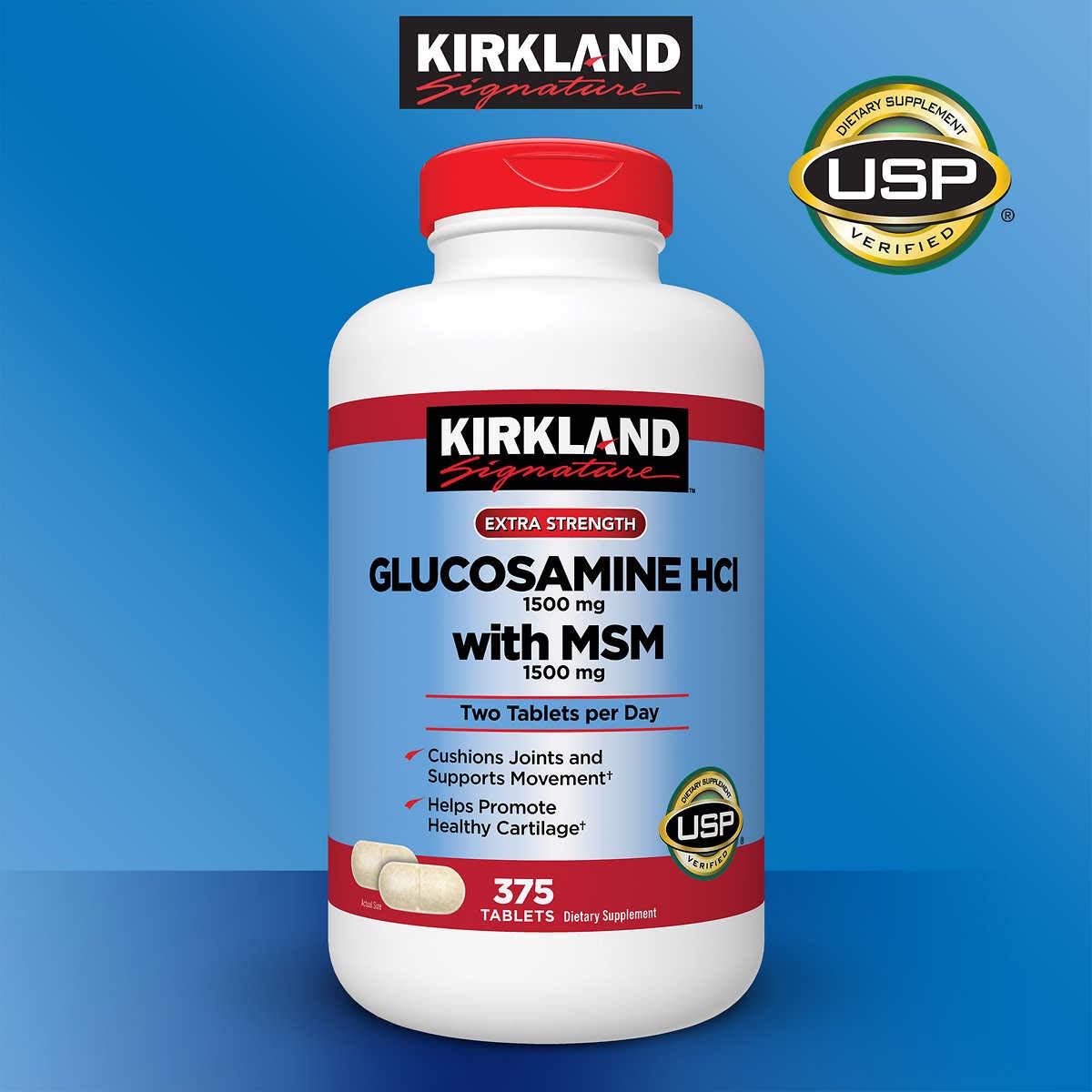 Glucosamine with MSM 375 Tablets 5 Pack H8574