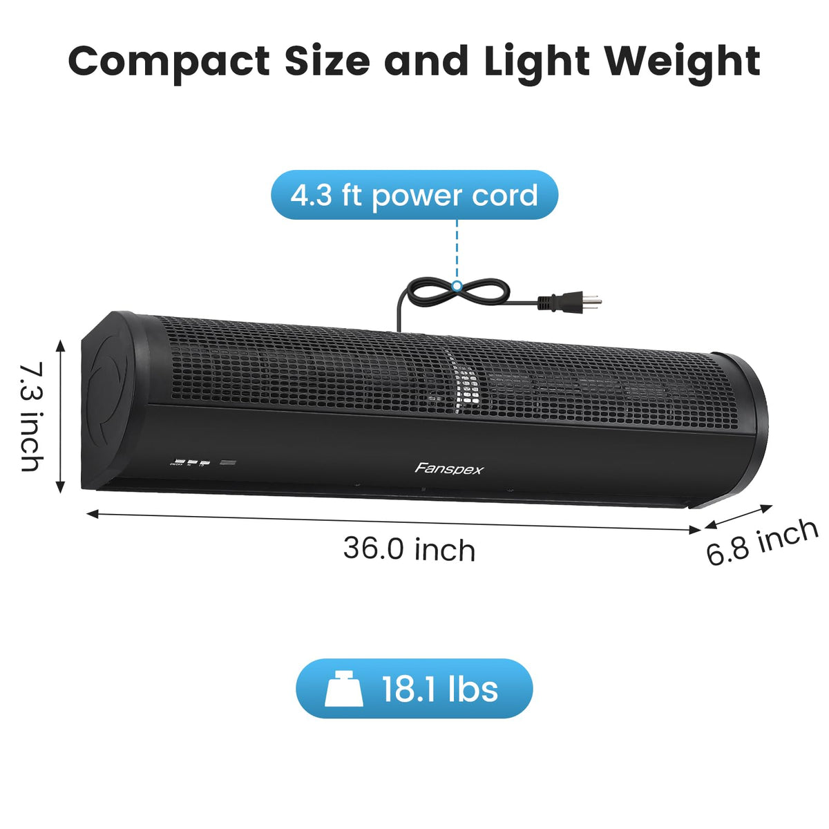 36" Wall Mounted Air Curtain S68841