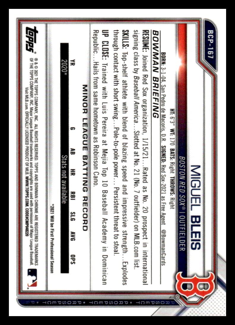 Purple Refractor Baseball Trading Card I4794