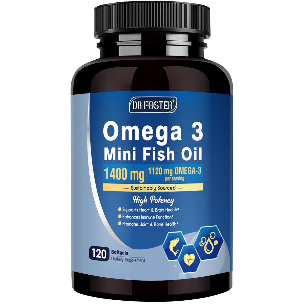 Omega-3 Fish Oil Softgels 1120mg 120 Softgels F21491