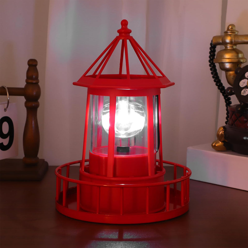 Solar Rotating Lighthouse Garden Light M144