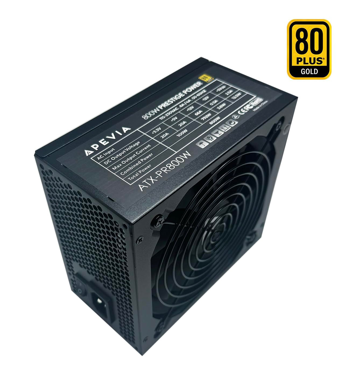 800W 80+ Gold Certified ATX Gaming Power Supply R615948
