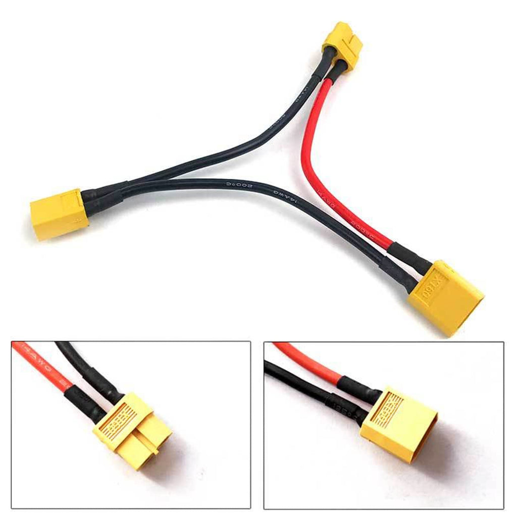 Battery Extension Cable Connector with 14awg Silicone Cord I25721