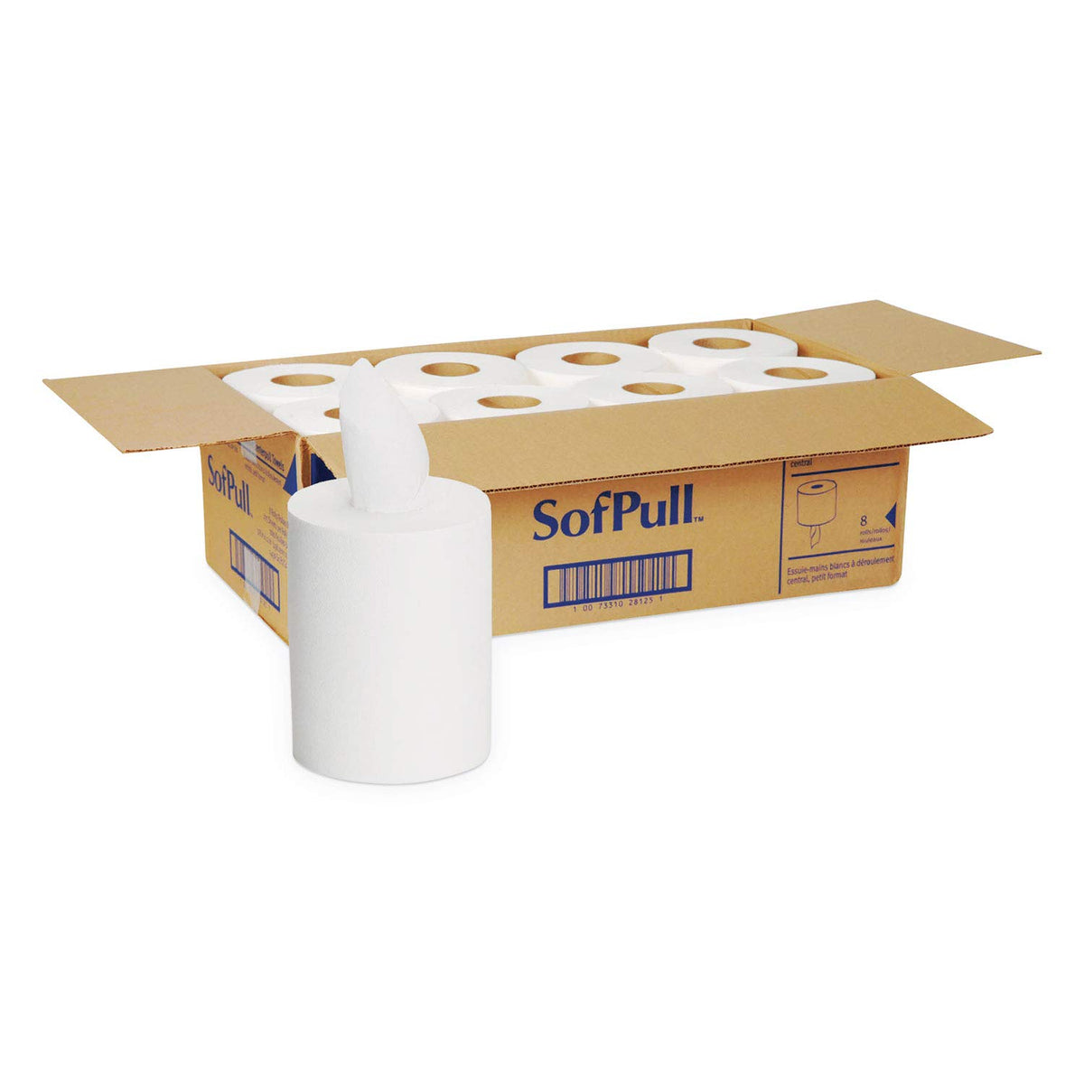 White Paper Towel Roll 8 Rolls W394118
