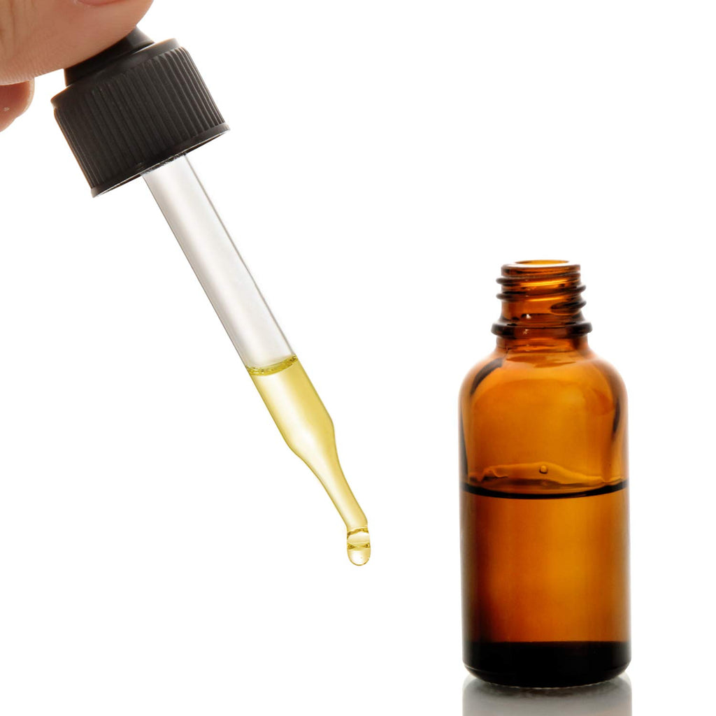 2 oz Amber Glass Dropper Bottle with Funnels P904161