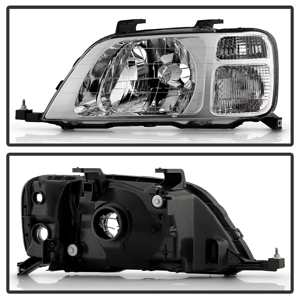 Black Headlights Headlamps Pair Replacement Left+Right Q583683