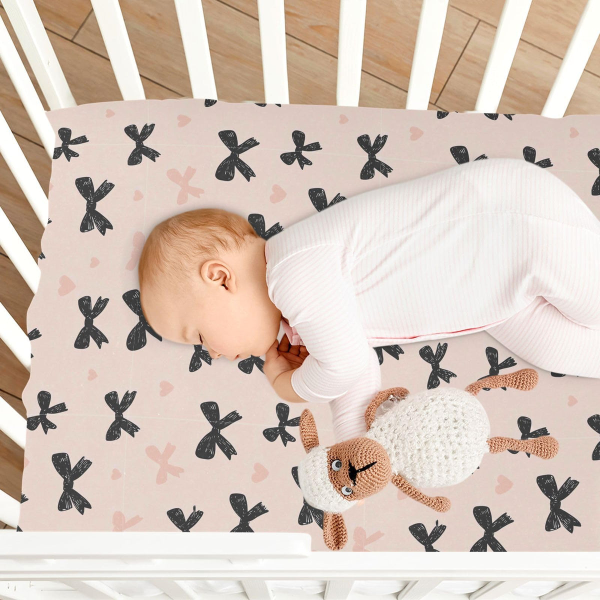 Soft Breathable Microfiber Fitted Crib Sheet I659010