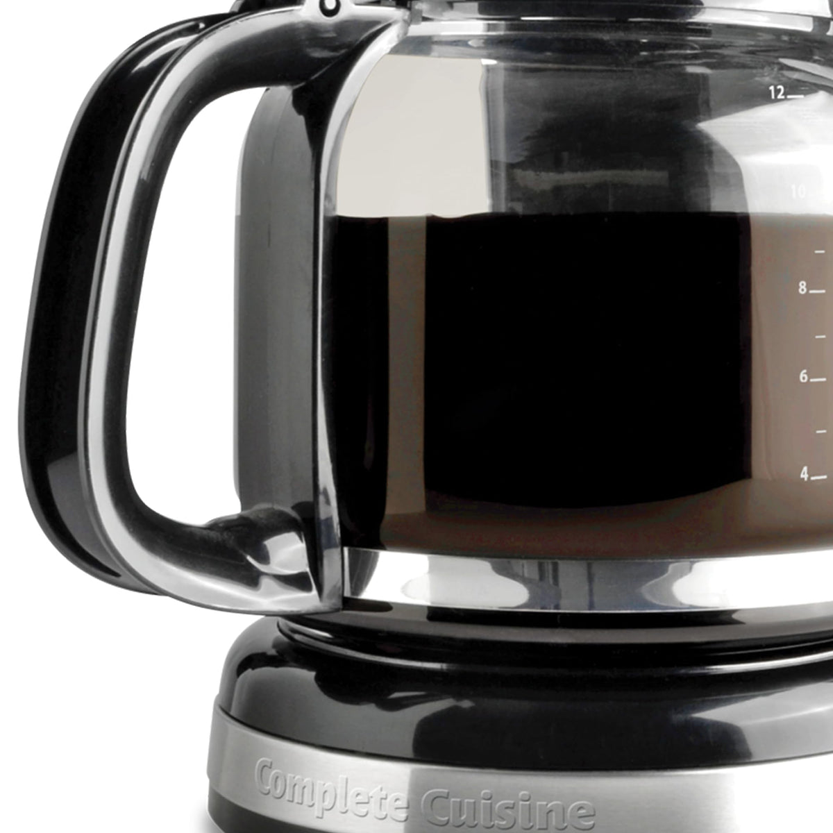 12-Cup Stainless-Steel Coffee Maker with Glass Carafe B1802