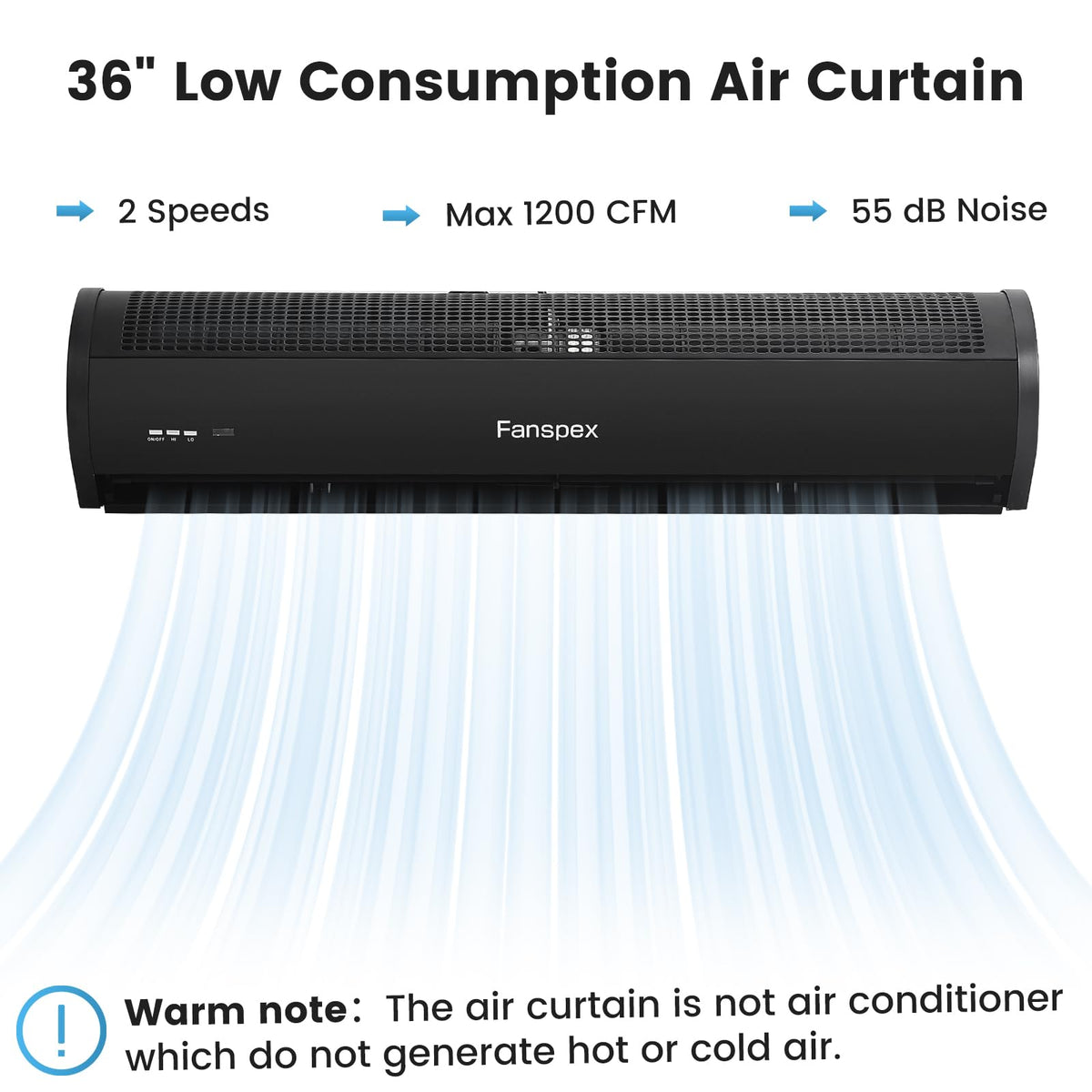 36" Wall Mounted Air Curtain S68841