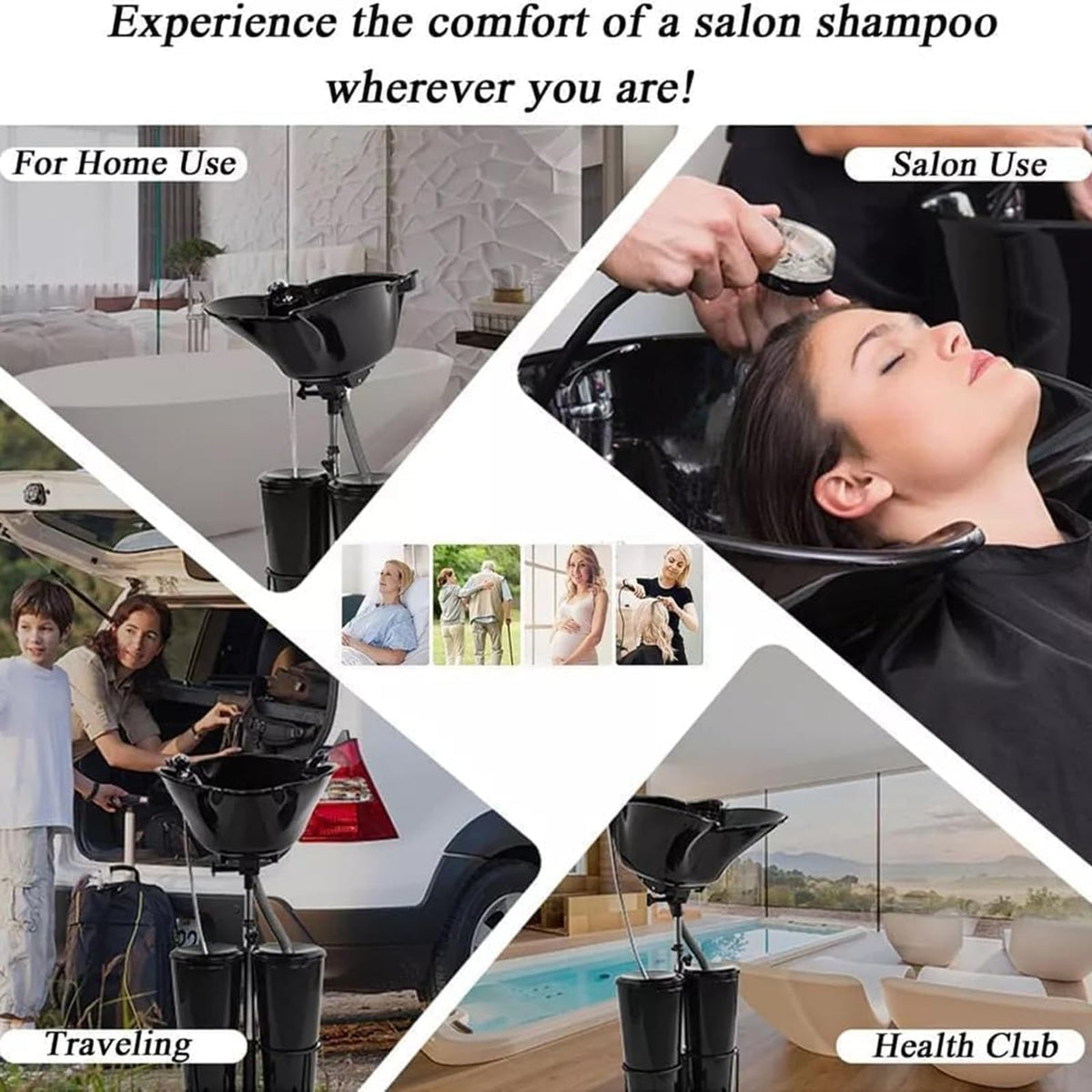 Portable Hair Washing Basin with Electric Pump E98803