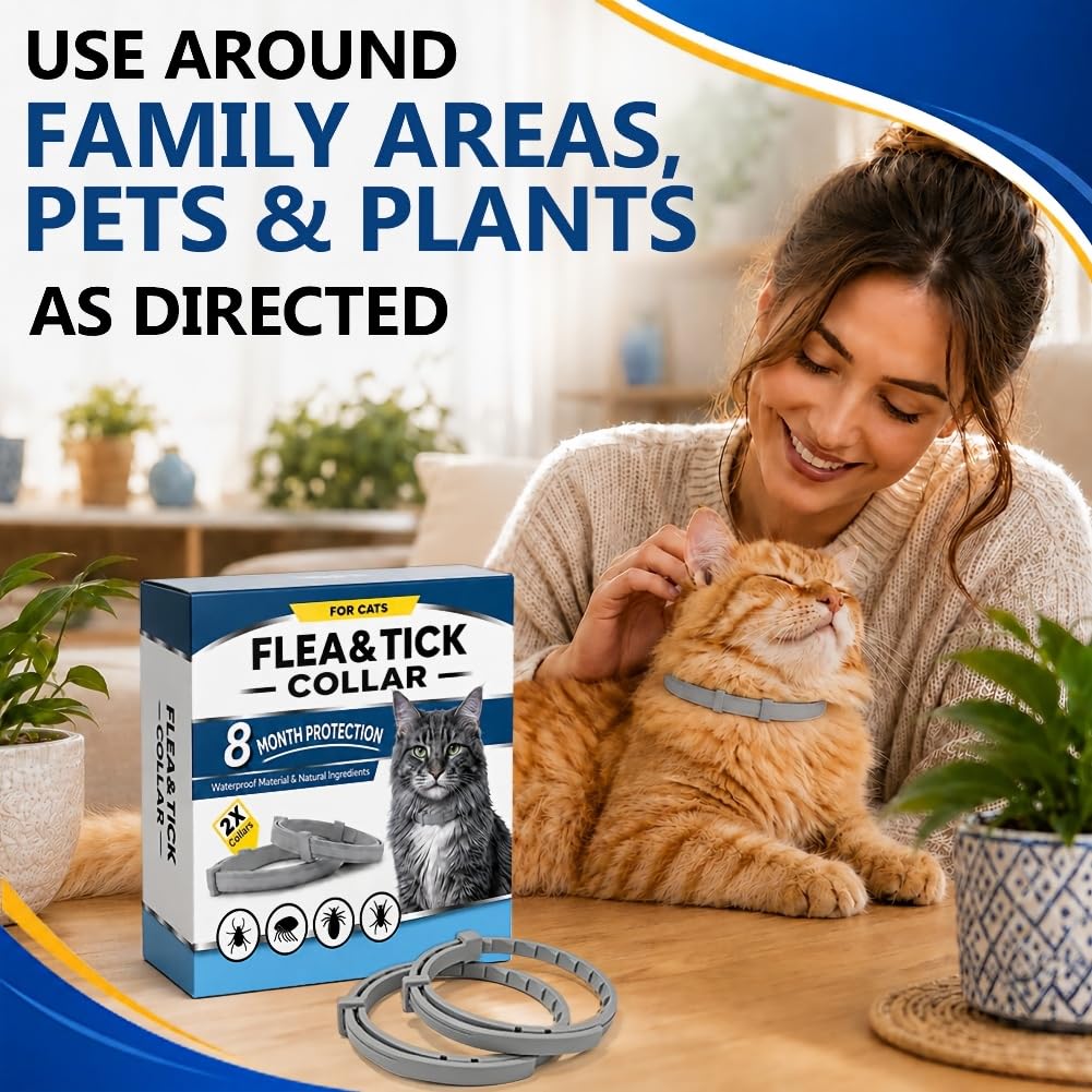 Flea & Tick Collar for Cats 4 Pack G2533