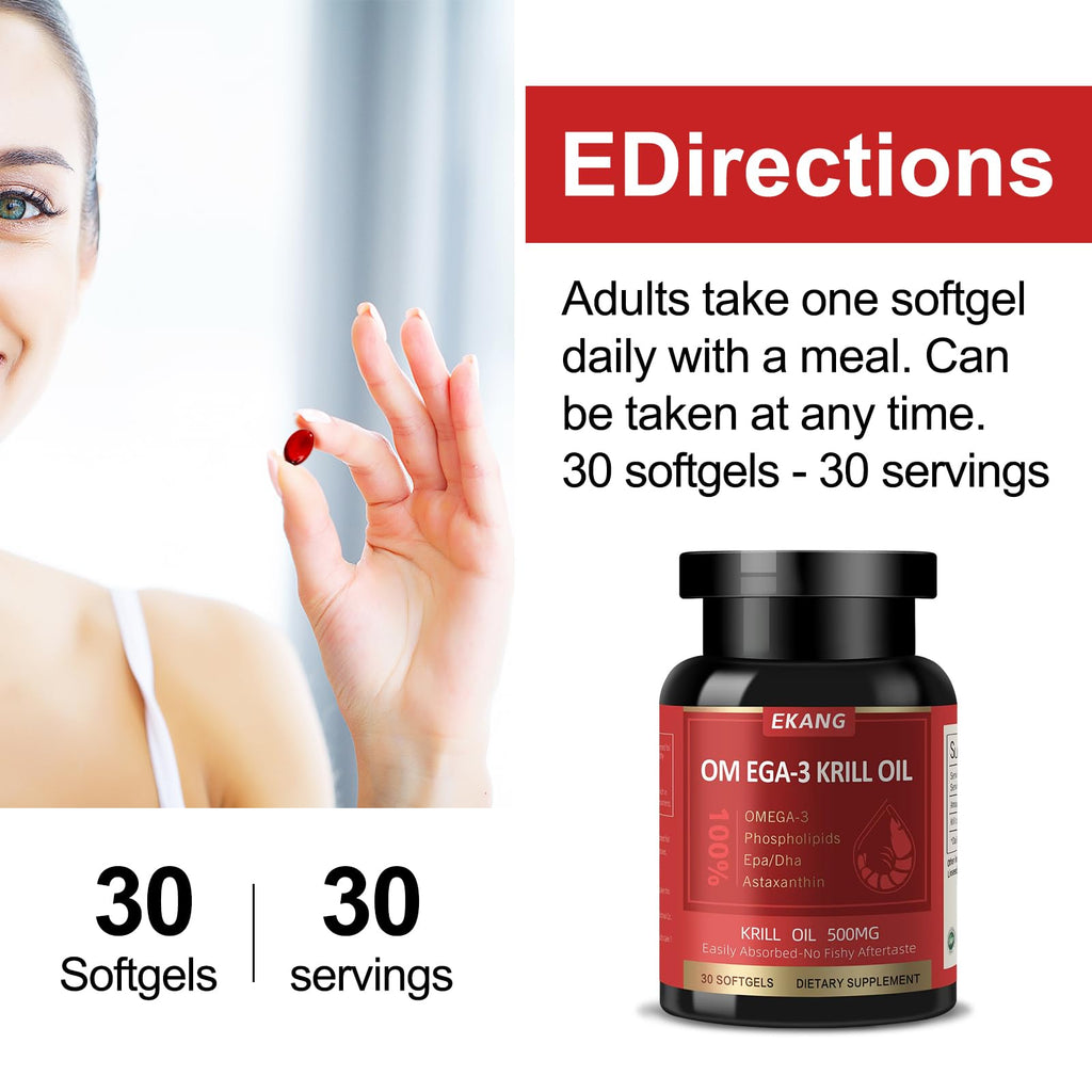 Krill Oil 500 mg Omega-3 120 Softgels N651492