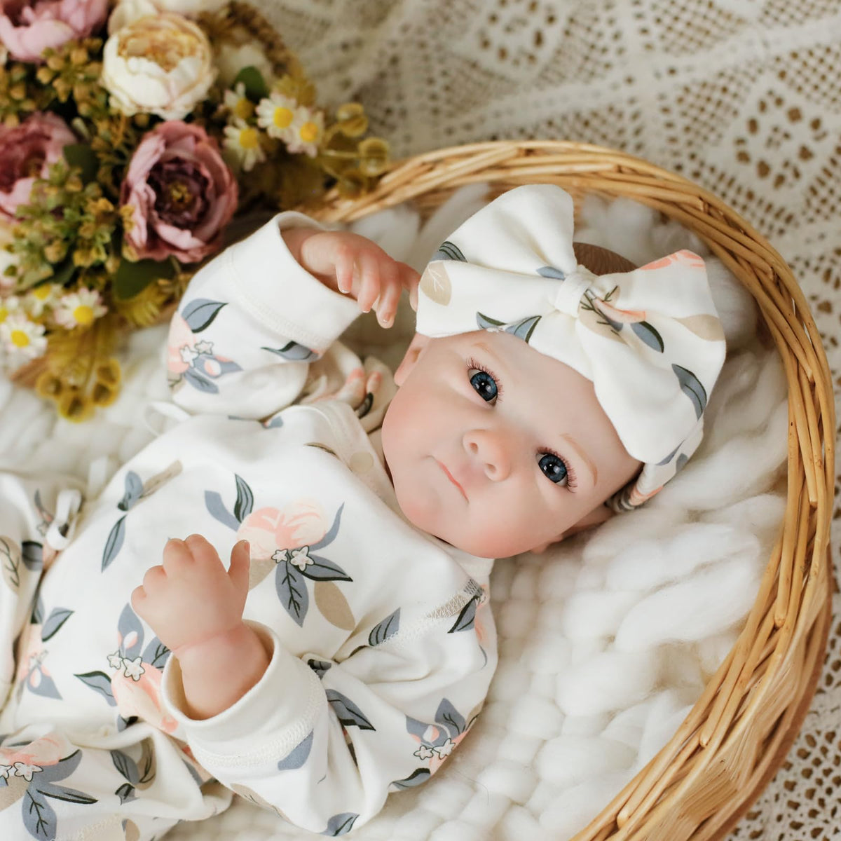 20 Inch Soft Vinyl Poseable Reborn Baby Dolls V824408