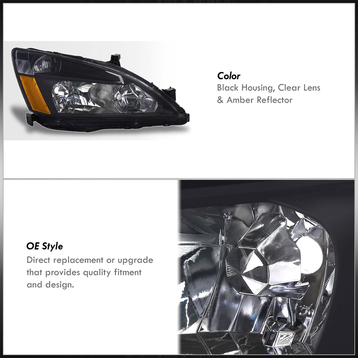 Headlights Assembly Left+Right Pair I686