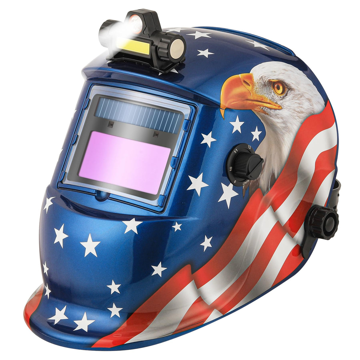 Auto Darkening Welding Helmet with LED Light E521
