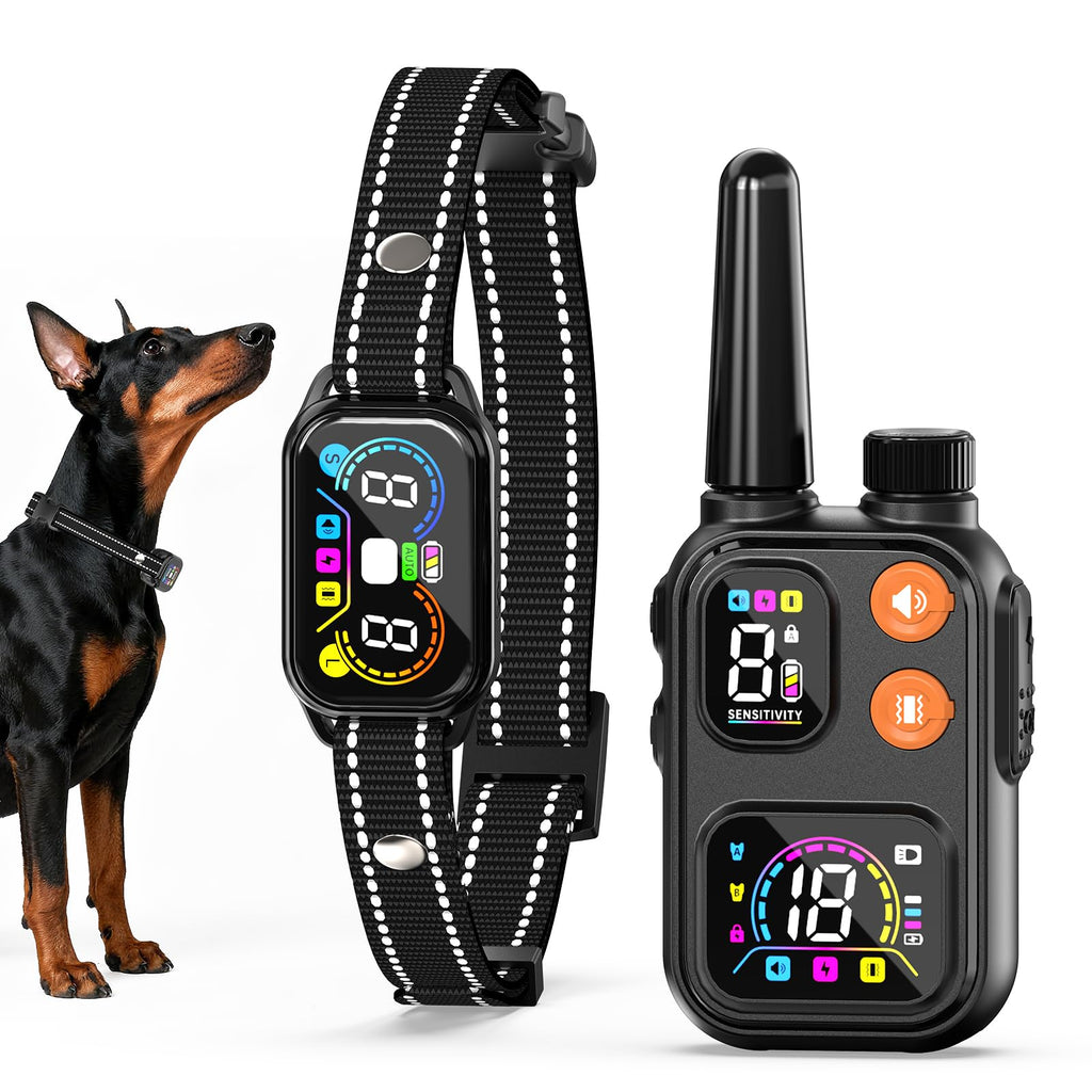 2-in-1 Dog Bark Collar with Remote, 3 Modes, IP67 Waterproof T91124