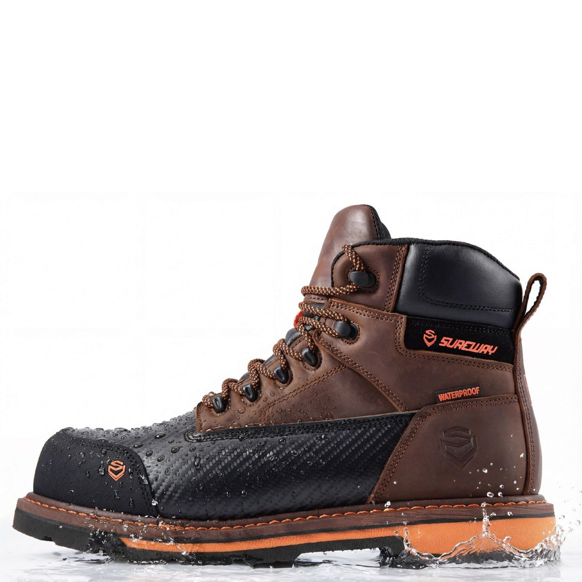 6in Waterproof Leather Work Boots D582