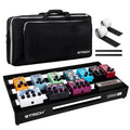 Aluminum Alloy Lightweight 28'' x 13.78'' Extra Large Guitar Pedal Board with Carry Bag W14246