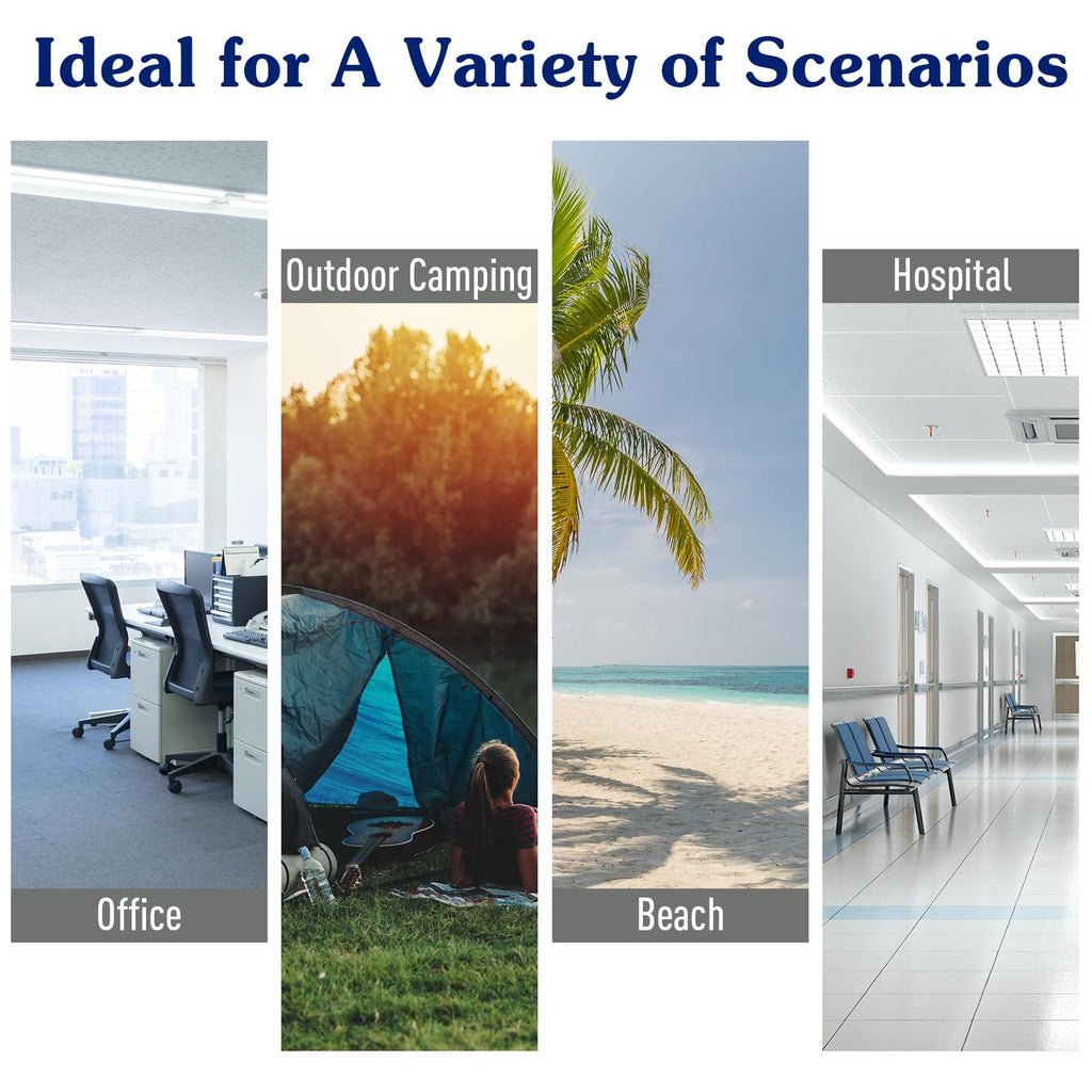 Folding Camping Cot with Carry Bag, Side Pocket, Blue D1709