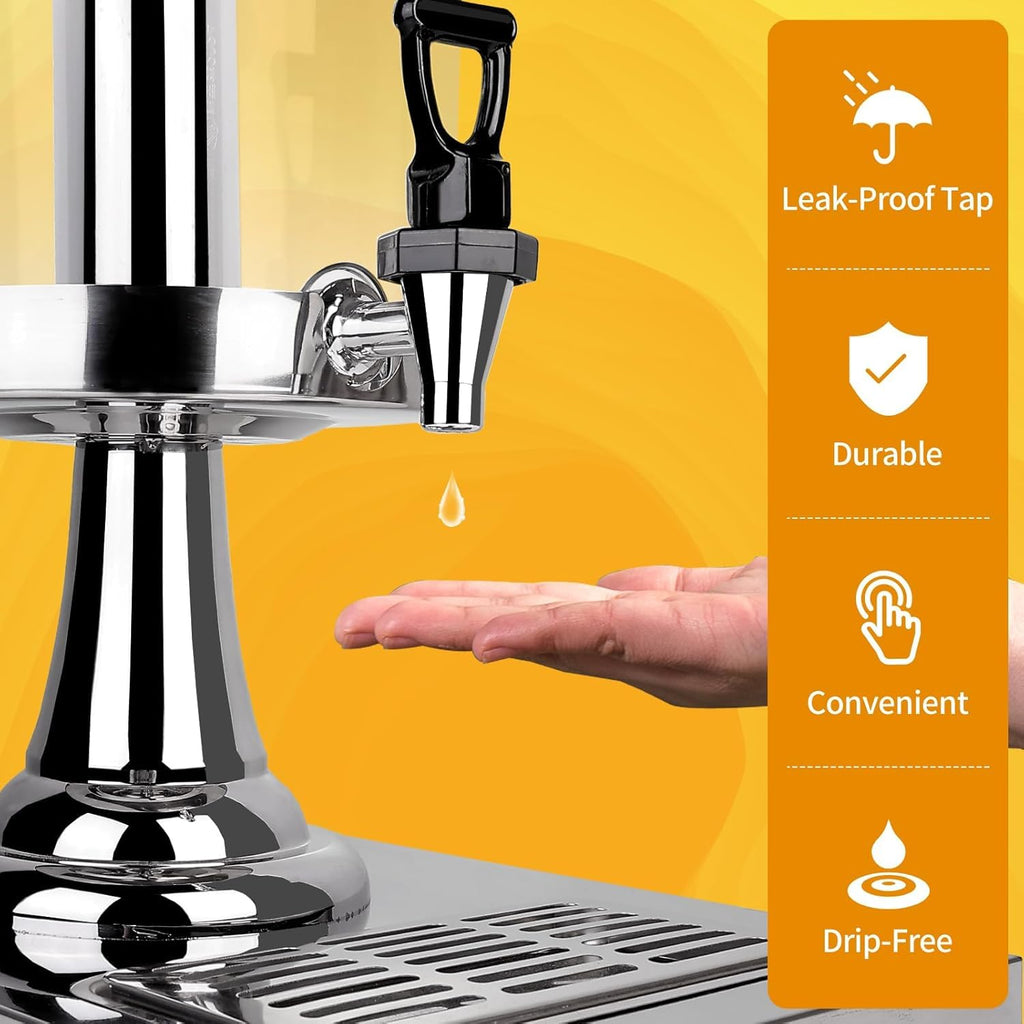 Stainless Steel Beverage Dispenser with Stand L465011