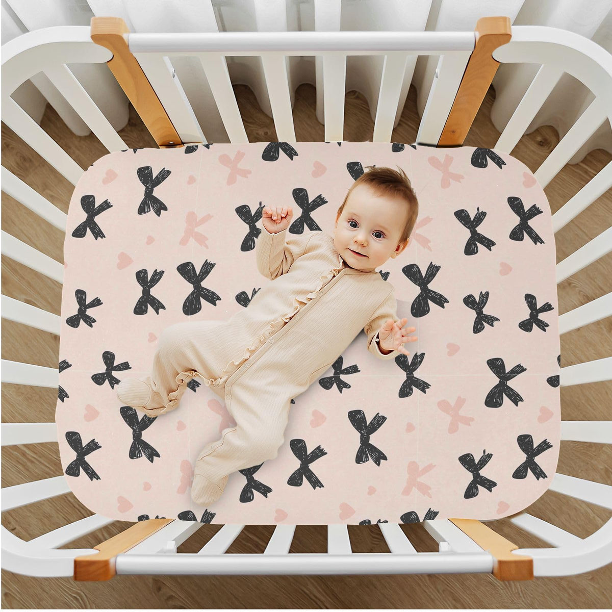 Soft Breathable Microfiber Fitted Crib Sheet I659010