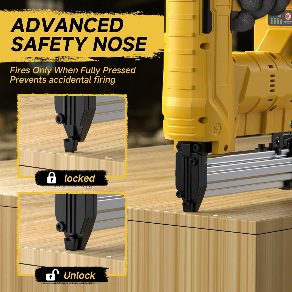 Cordless 18GA Brad Nailer & Stapler with 1000 Nails & Staples P1535