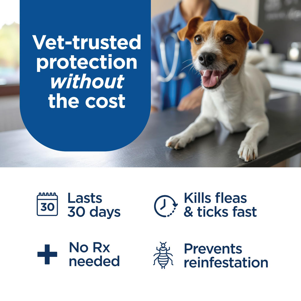 Flea and Tick Prevention for Dogs 23-44 lbs 3 Month Supply Q902